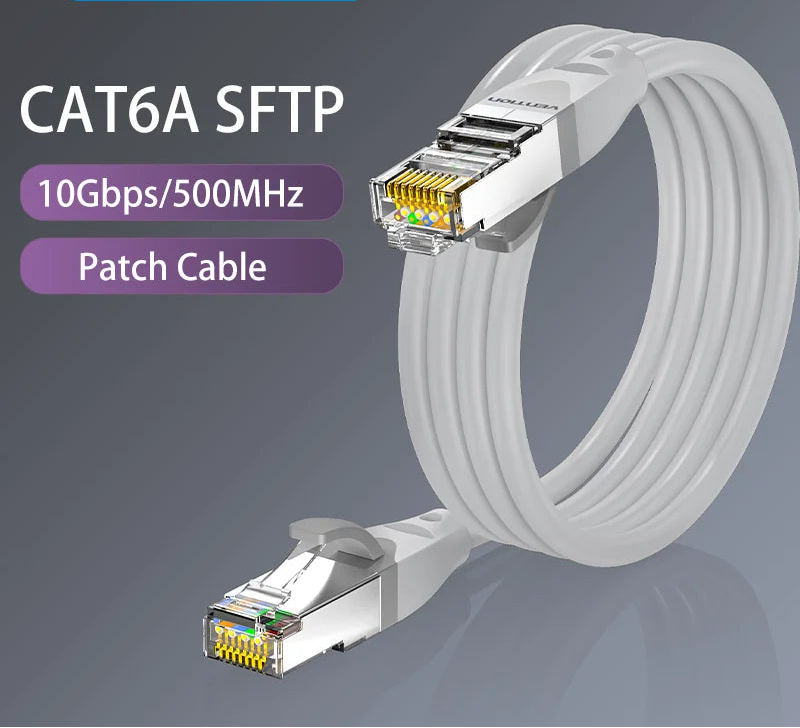 Cat6A Ethernet Cable 10Gbps RJ 45 SFTP Network Cable for PS4 Laptop PC Router ADSL PLC Servo Motor Lan RJ45 Patch Cord