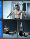 Pedal Tension Rope Men Abdominal Strengthening Elastic Band Tension Rope Expand Chest Strength Exercise Fitness equipment
