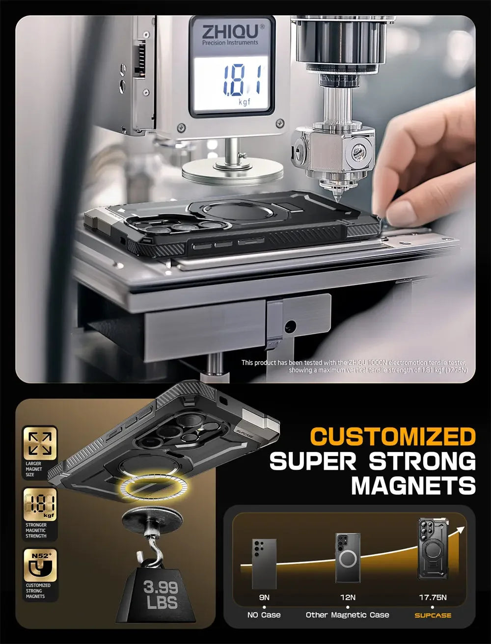 For Samsung Galaxy S25 Ultra Case 6.9" 2025 SUPCASE UB Grip Anti-Scratch Heavy Duty Rugged  Phone Case with Kickstand