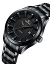 Waterproof Quartz Business Casual Stainless Steel Strap Date Clock