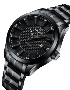 Waterproof Quartz Business Casual Stainless Steel Strap Date Clock