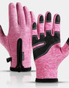 Outdoor Winter Riding Gloves Warm Touchscreen Wear Resistant Non-slip Zipper Cycling Motorcycle Gloves Men Hiking Working