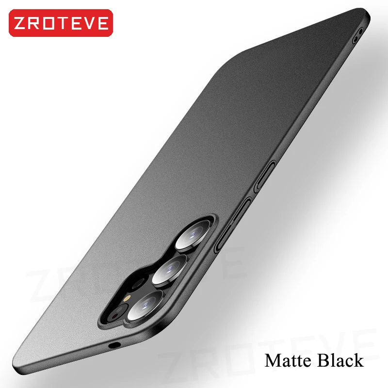 Zroteve Slim Matte Hard PC Case for Samsung Galaxy S26 Ultra / S25 Edge / S24 / S23 – Lightweight Protective Cover