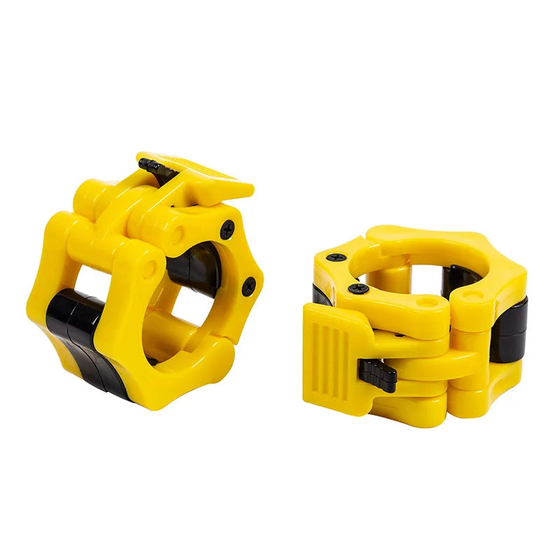 2.5CM 2pcs Release Barbell Clamps Spin Lock Barbell Collars Weight Bar Clips Weightlifting  Strength Training