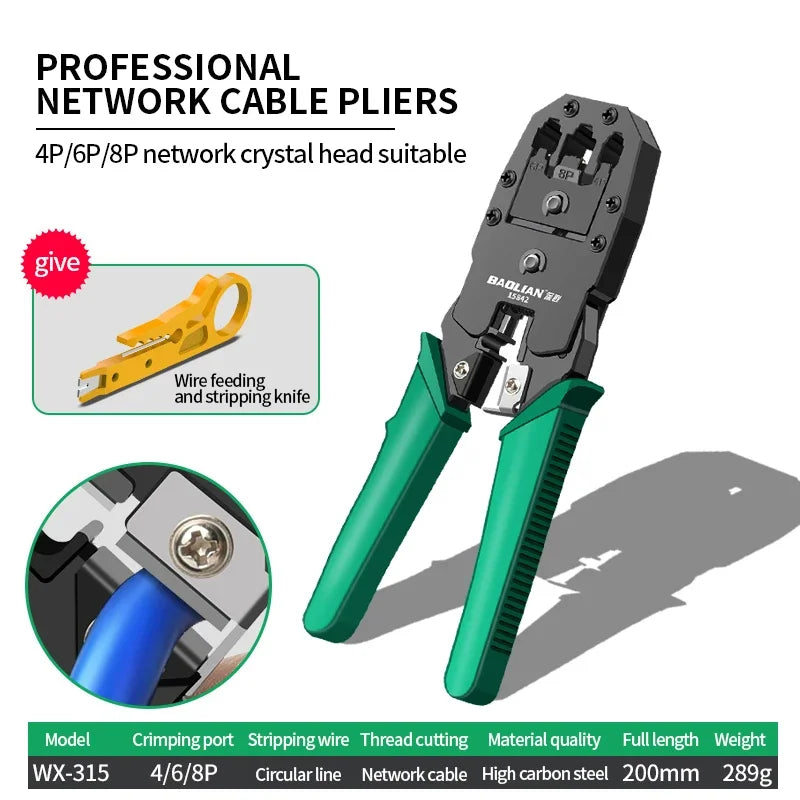 Multifunctional Network Cable Plier Wire Stripper Pliers Automatic Stripping Cutter Cable Wire Crimping Electrician Repair Tools