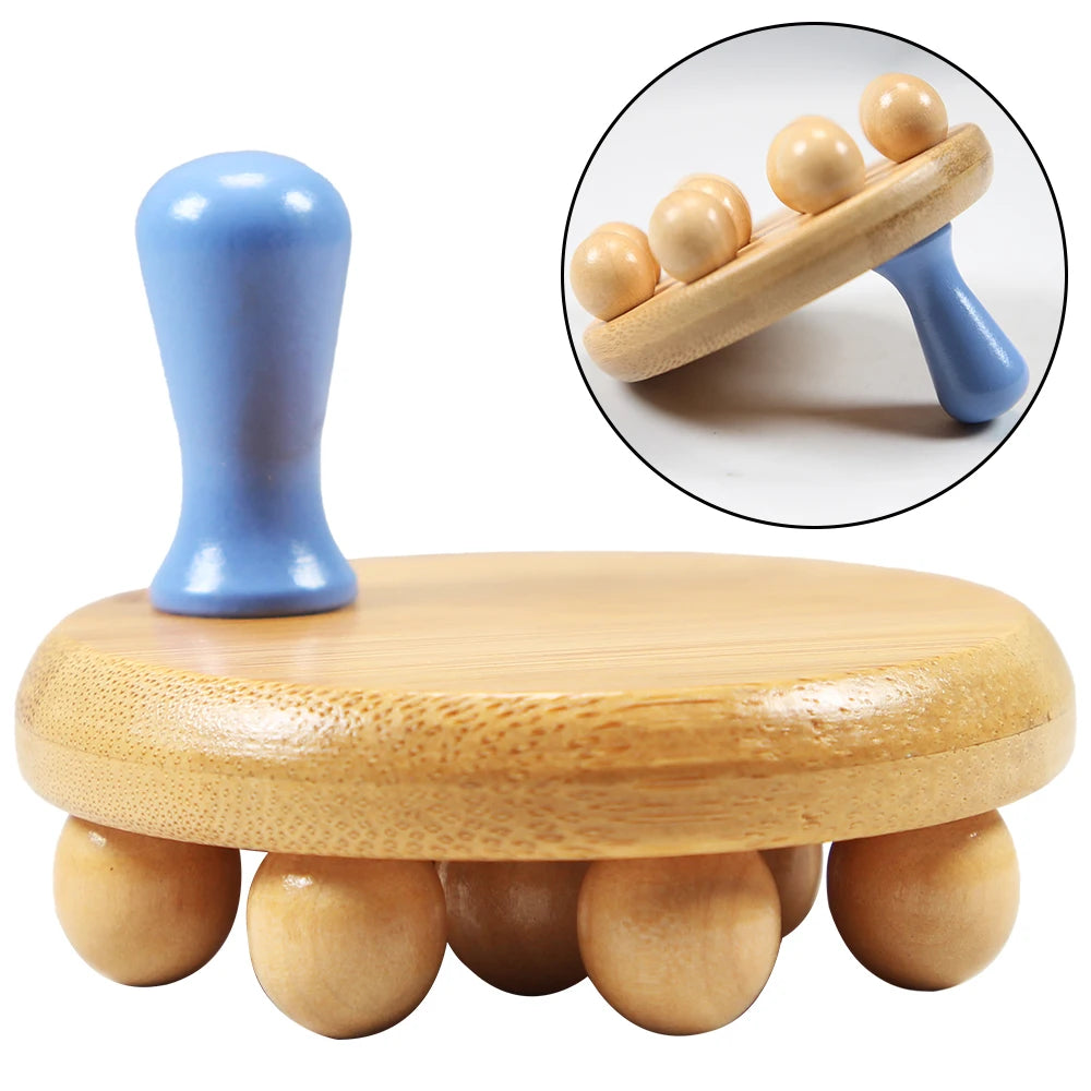 Wood Therapy Massage Tools, Hand Wooden Body Brush for Cellulite Remove, Deep Tissue Massager for Back, Neck, Foot Pain Relief