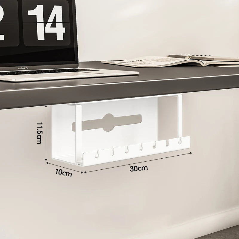 Under Desk Cable Management Tray, Metal Raceway Wires Cable Tidy Organizer Office and Home Cable Tray Use for Standing Desk