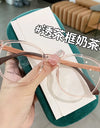 Fashionable face-shaping plain glasses