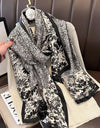 Women Summer Silk Scarves Shawl Lady Wrap Soft Female Echarpe Designer Beach Stole Bandana foulard muffler