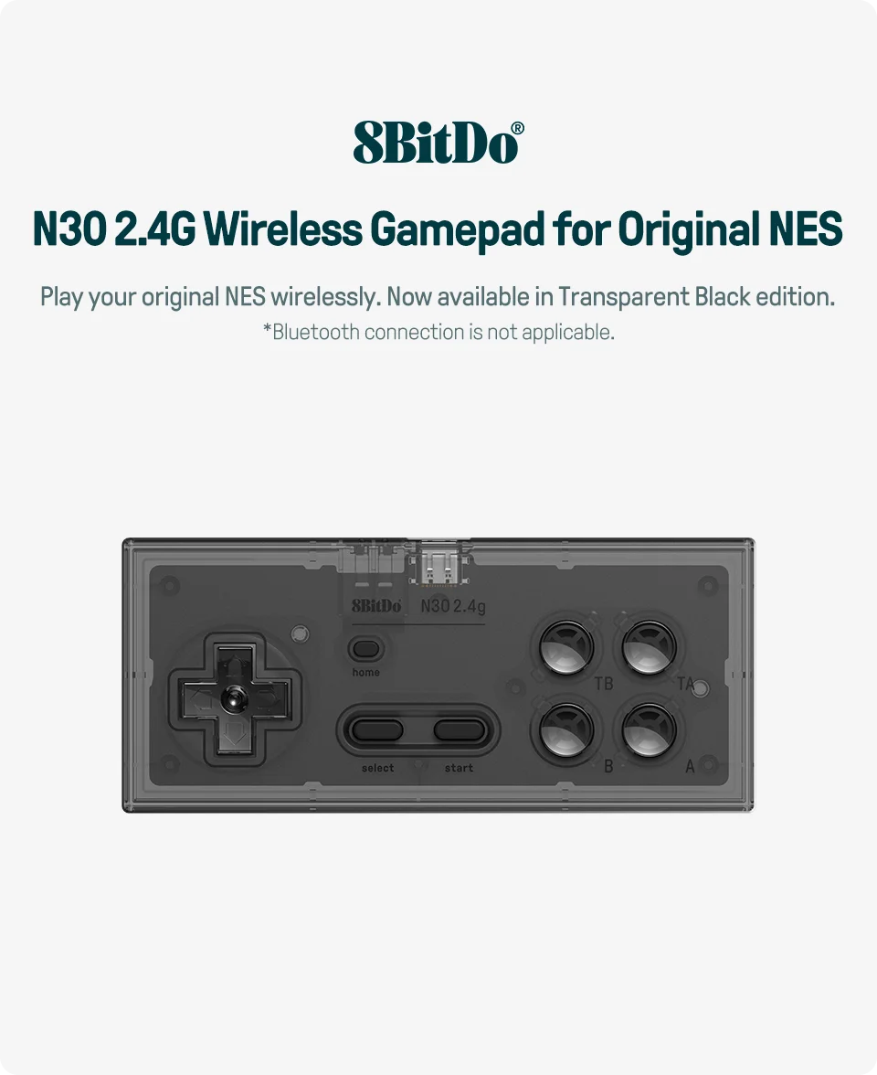 2.4GHz Wireless Retro Gaming Controller for Original Nintendo NES