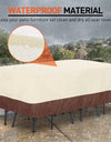420D HEAVY DUTY Outdoor Garden Furniture Cover for Sofa Table Chair Patio Waterproof Wind-Proof Anti-UV Against Rain Snow