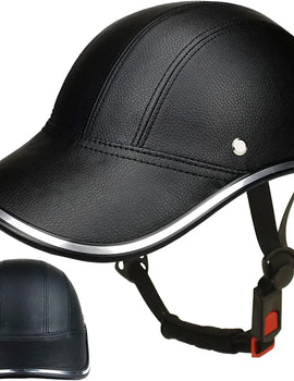 Bicycle Helmet Motorcycle Motocross Electric Bicycle ABS Leather Helmet Bicycle Helmet Adjustable Strap Bike Helmet