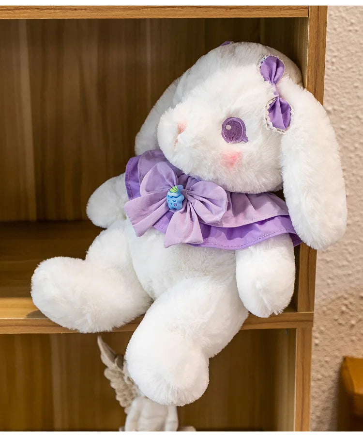 Kawaii Plush Toy Stuffed Doll Cute Rabbit Bear Couple Loli Bunny Pillow Soft Baby Bunny Doll for Kids Birthday Xmas Gift