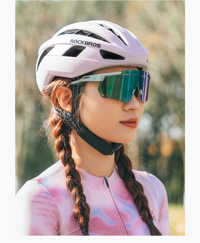 Cycling Helmet for Adults Adjustable Mountain Road Bike Helmet Breathable Intergrally-molded Head Bicycle Helmet