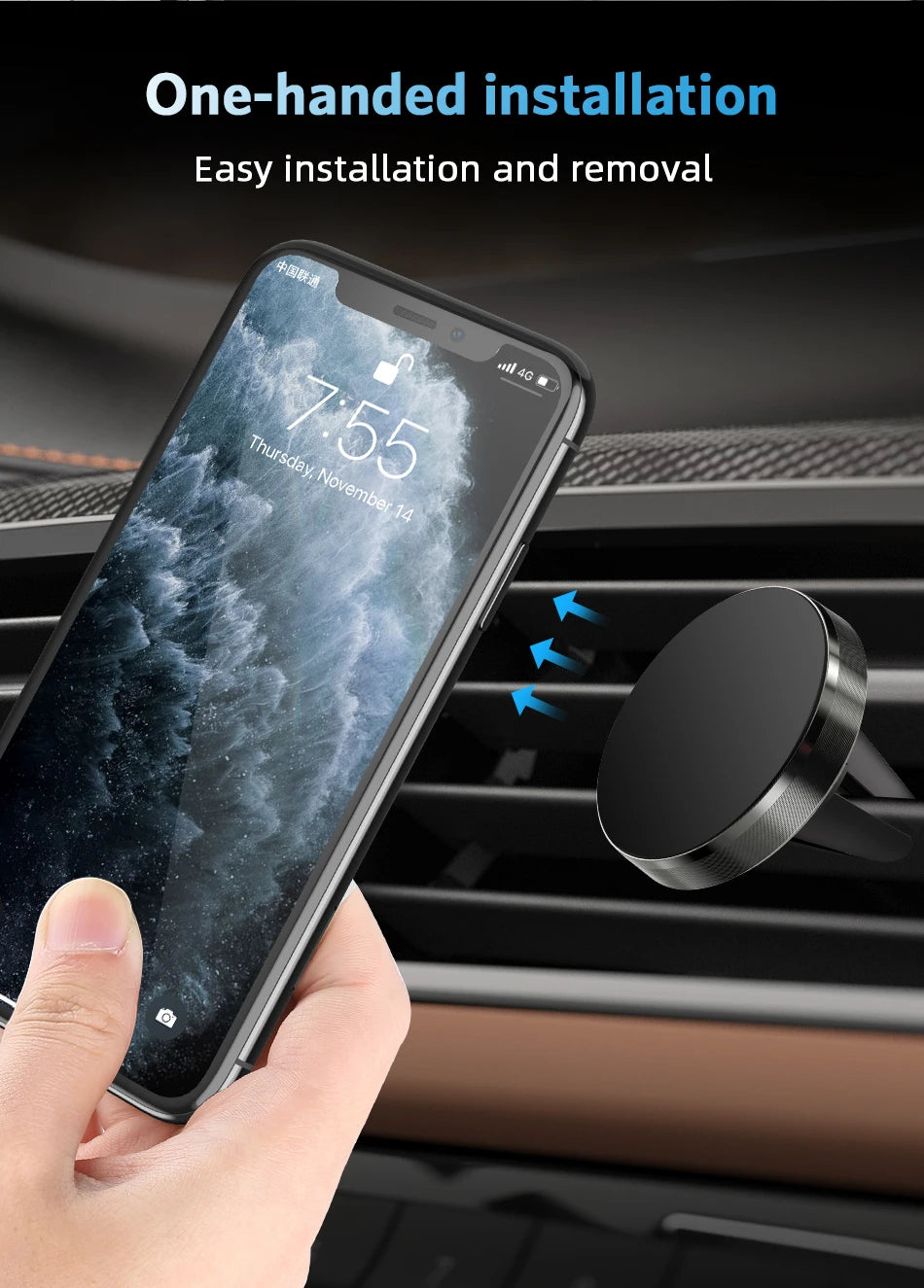 Car Phone Holder Mount Air Vent Smartphone Mobile Stand Bracket Cell Support in Car For iPhone Xiaomi Mi Samsung LG