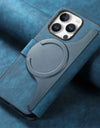 Flip Leather Wallet Case for iPhone 16 15 Pro Max 14 Plus 16E Magsafe Magnetic Detachable Card Slot Holder Cover