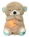 Baby Plush Doll Breathing Bear Newborn Soothing Sleep Playmate Otter Toy Kids Music Sleeping Companion Sound Light Doll Toy Gift
