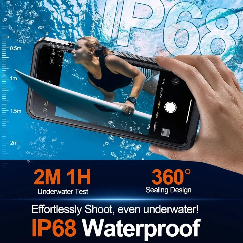 IP68 Waterproof Full Body Case for Samsung Galaxy S26 Ultra / S25 / S24 Ultra / Plus  – Shockproof Underwater Diving Protective Cover