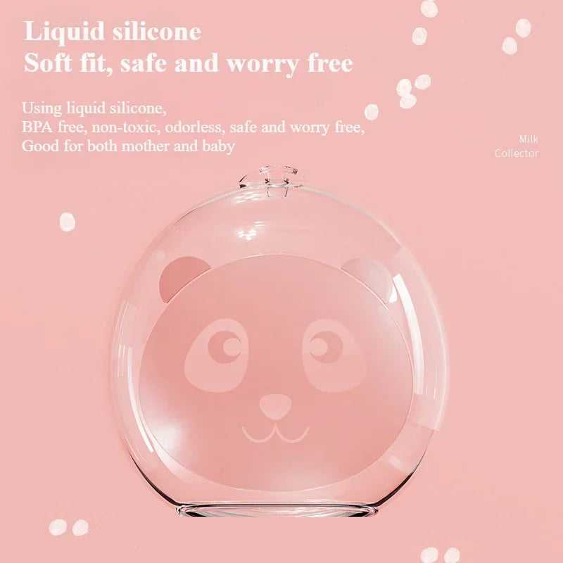 Wearable Hands-free Anti Overflow Silicone Breast Collector Breast Mask Milk Storage Device Anti Overflow Milk Pad Soft Milk Cup