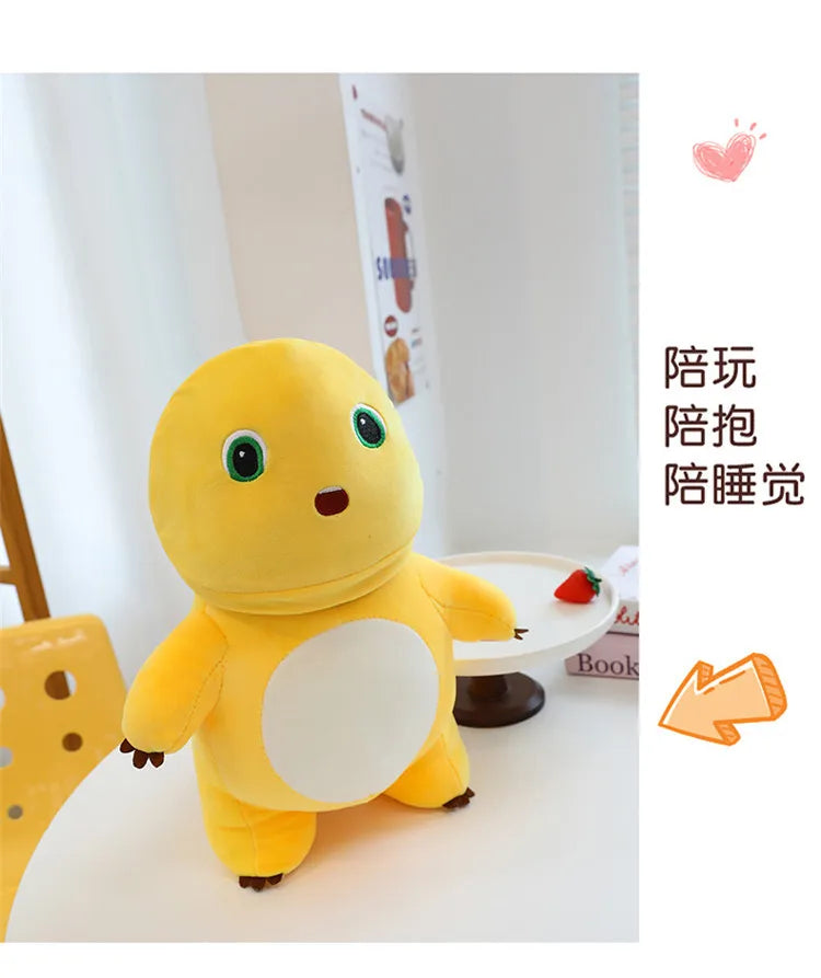 50cm Kawaii Plush Nai Long Stuffed Doll Black Face Baby Dragon Cute Smiling Funny Mask Toy Kids Birthday Xmas Gift for Girls