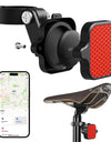 Bicycle Airtag Tracker Reflective Bracket Road Bike Hidden Locator Anti-theft Anti-lost Multi-function Bracket Warning Light