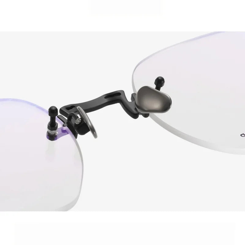 Luxury Lightweight Titanium Rimless Polygonal Eyeglasses Frames