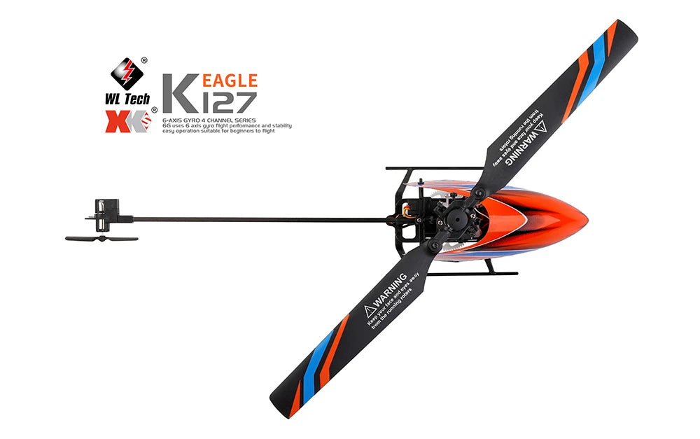 WLtoys XKS RC Helicopters K127 6-Aixs Gyroscope 2.4G 4CH Single Blade Propellor Gyro Mini RC Helicotper for Gift RC Toy V911