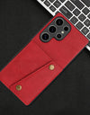 Multi Card Holders Wallet Case for Samsung S25 S24 S23 S22 Ultra Leather Back Phone Cover Cases