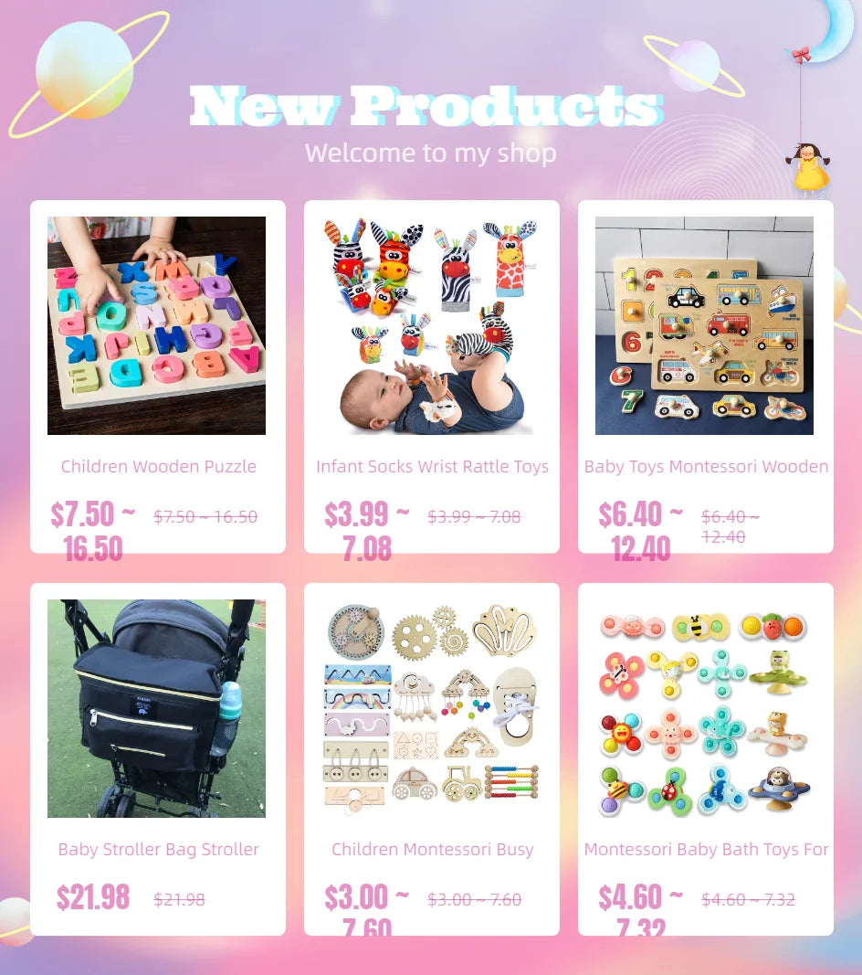 Montessori Busy Board DIY Accessories Wooden Toys Busyboard  Fine Motor Skills Activity Board Educational Toys for