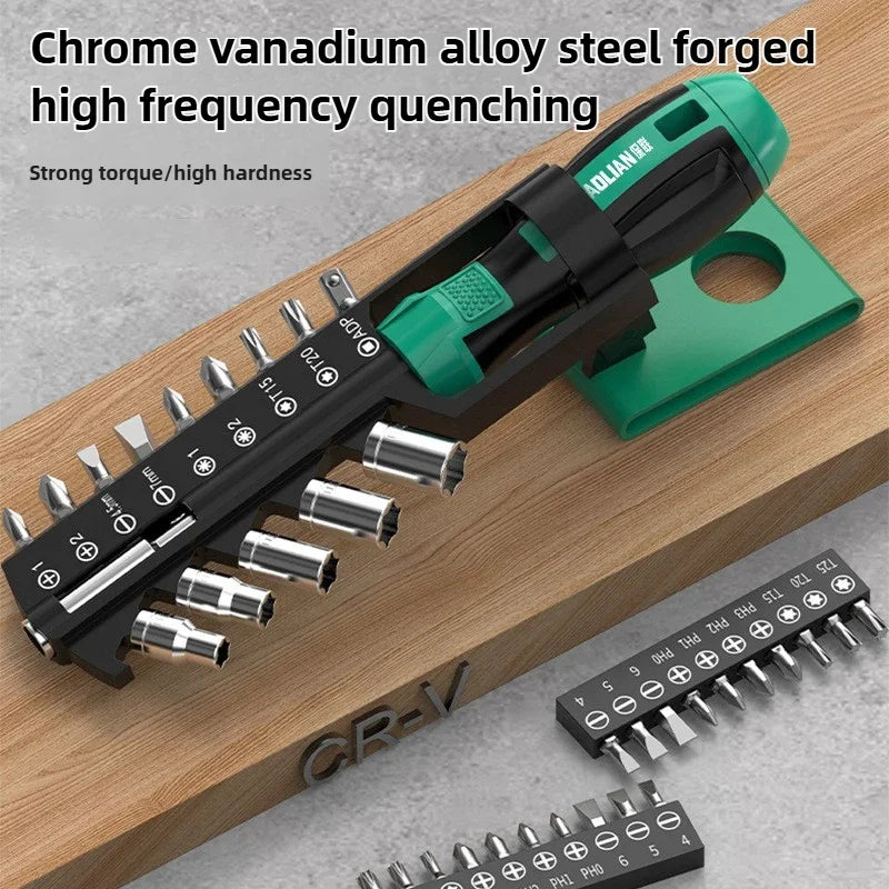 15 in 1 CR-V Screwdriver Precision Hexagonal Screwdriver Head Drills Sockets Car Repair Tools Household Wrench