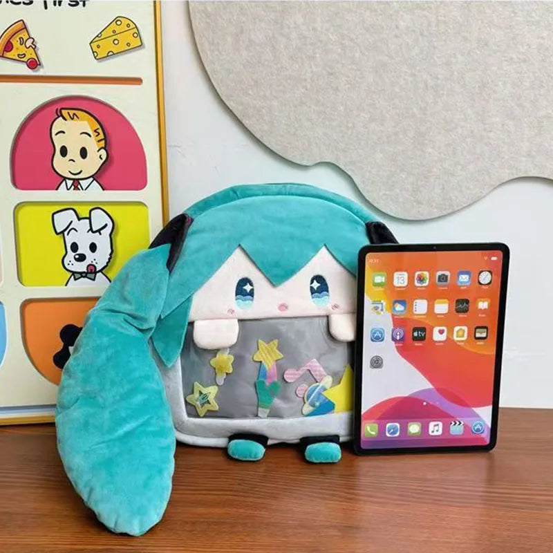 Hatsune Miku Plush Backpack Soft Cartoon Shoulder Bag
