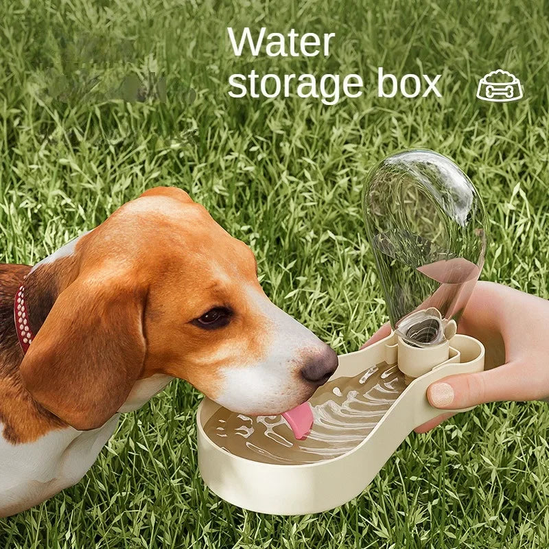 2 in1 Pet Outdoor Portable Bottle feeding and water Dog feeder watering supplies water drinker cat Water fountain