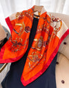 Square Women Scarves Silk Office Ladies Hair Neck Bandanna Headband Foulard Headcloth Muslim Headscarf Female muffler