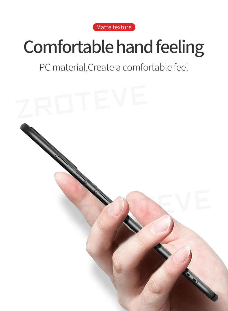 Zroteve Slim Matte Hard PC Case for Samsung Galaxy S26 Ultra / S25 Edge / S24 / S23 – Lightweight Protective Cover