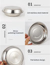 17PCS 22PCS Set Camping Stainless Steel Dinner Dish Durable Outdoor Cooking Picnic Tableware Soup Bowl Trip