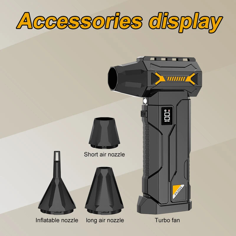 580000RPM Powerful Turbo Blower Usb Rechargeable Cordless Vacuum Cleaner  Strong Wind Pressure Led Lighting Car/ComputerCleaning