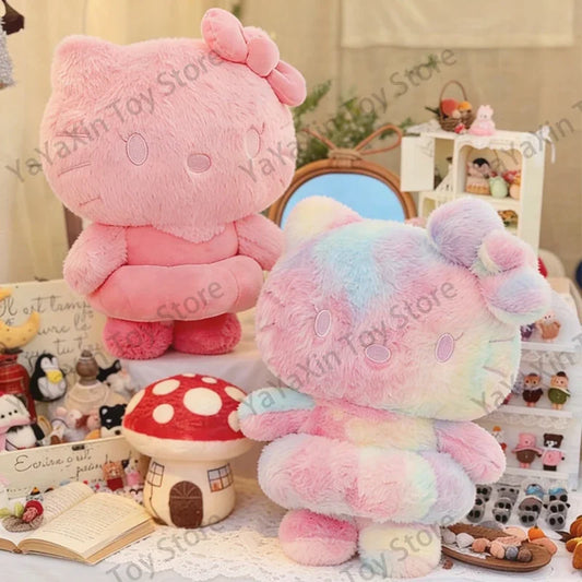 Sanrio Style Tie Dye Plush Doll Pillow Soft Stuffed Toy