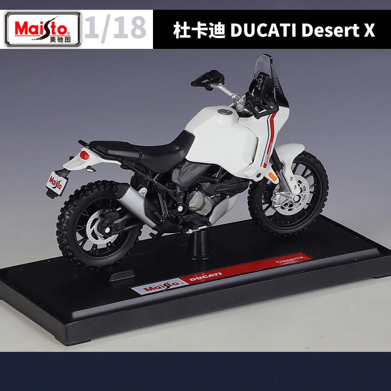 1 18 Scale Ducati Desert X Diecast Motorcycle Model