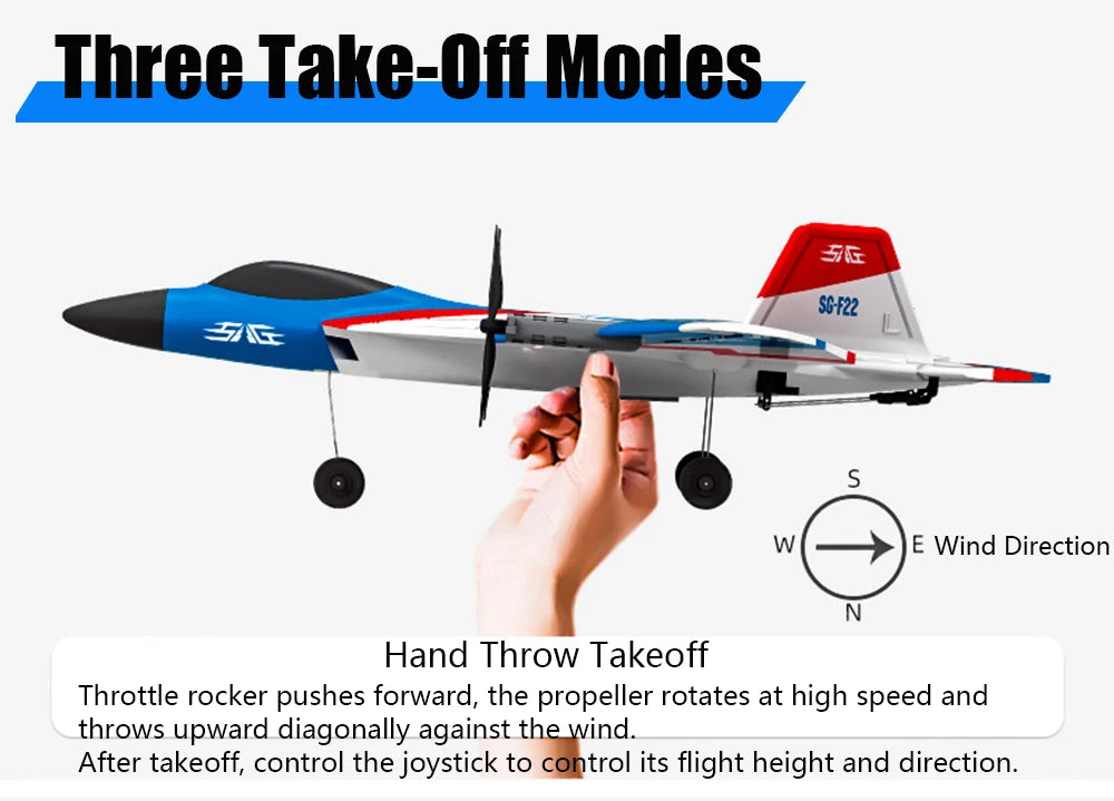 RC Plane F22 Stunts Plane 2.4G Radio Control Glider Remote Control 3D Plane Glider Airplane EPP Foam Boys Toys for