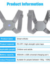 Intelligent Posture Corrector Back Posture Trainer Clavicle Spine Shoulder Correction Smart Tips Adjustable Length Back Support