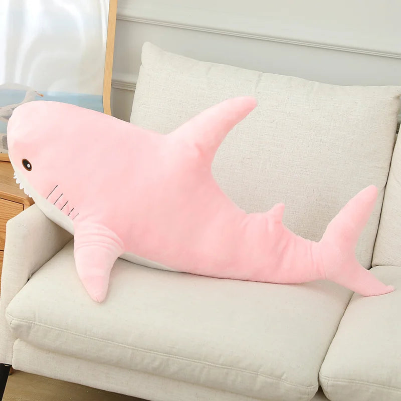 Colorful Shark Plush Stuffed Animal Soft Fish Pillow