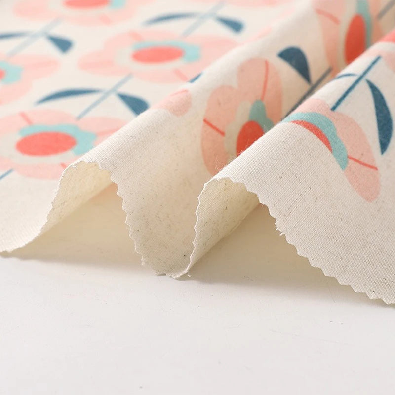 1/2/3/5M ethnic style linen canvas fabric for home textile DIY handmade sewing accessories sofa tablecloth by the meter