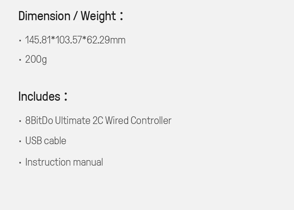 Wired Gaming Controller with Hall Effect Joysticks and Triggers for PC and Android