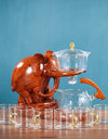 Heat-resistant Glass Teapot With Base Creative Tea Set Elephant Shape Automatic Tea Set Pu'er Oolong Teapot And Cup Set