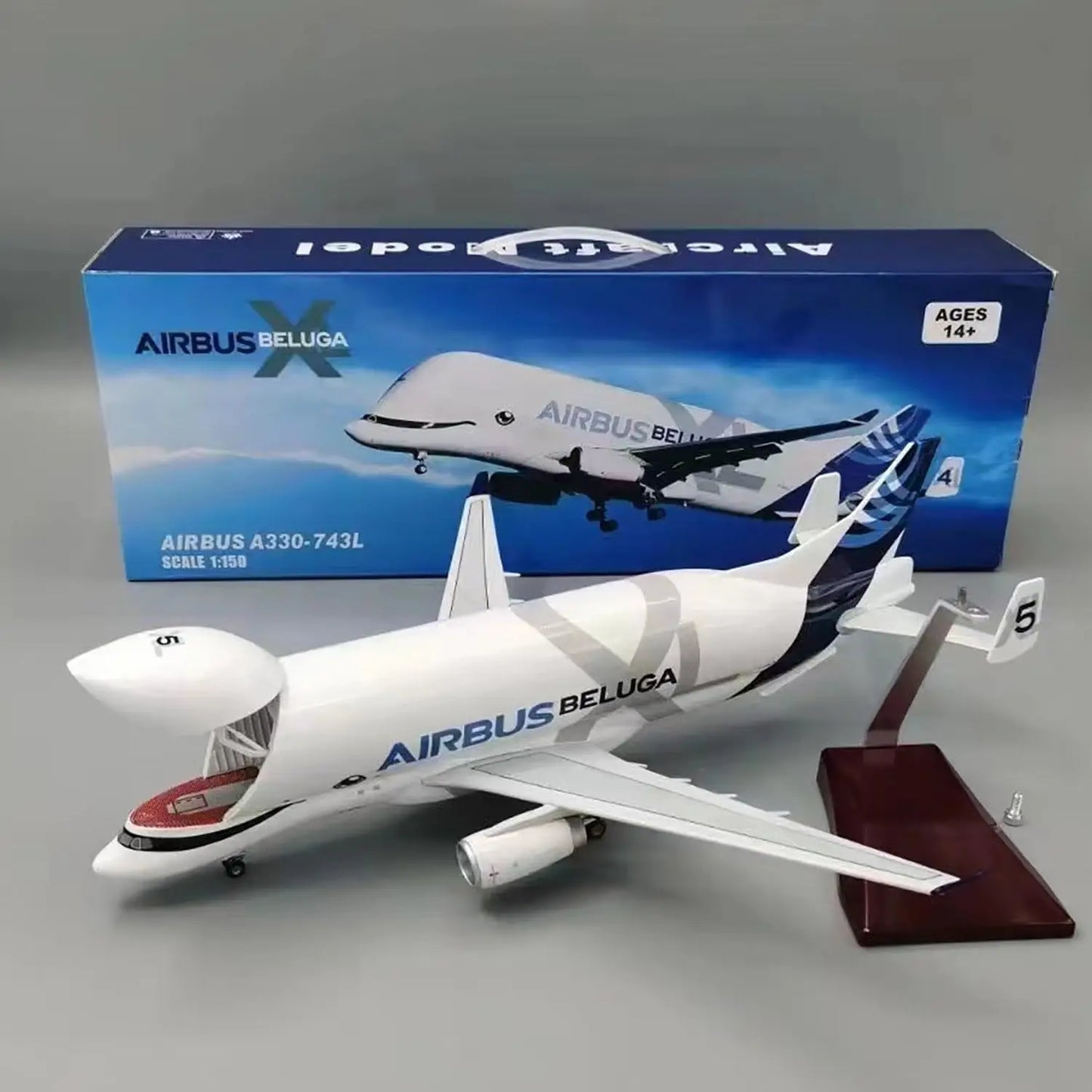 A330 Beluga Airways Aircraft Model with Openable Cargo Bay