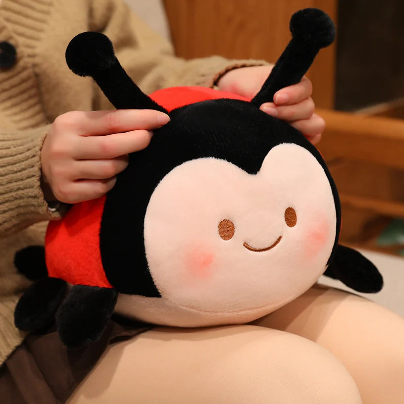 Cute Ladybug Plush Stuffed Animal Soft Insect Pillow