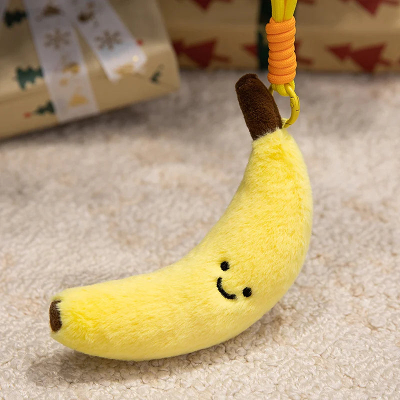 Cute Fruit and Vegetable Plush Pendant Backpack Charm
