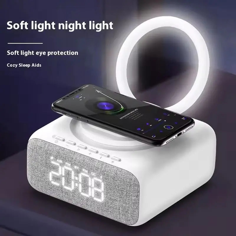 Wireless Bluetooth 5.0 Speaker Multi functional Mobile Wireless Charging Creative Swan Night Light Bluetooth Audio Player