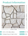10pcs 3D Faux Stone Wall Panels, Self-adhesive Tile Stickers for Living Room, TV Background, Water and Mold Resistant, 30x30cm
