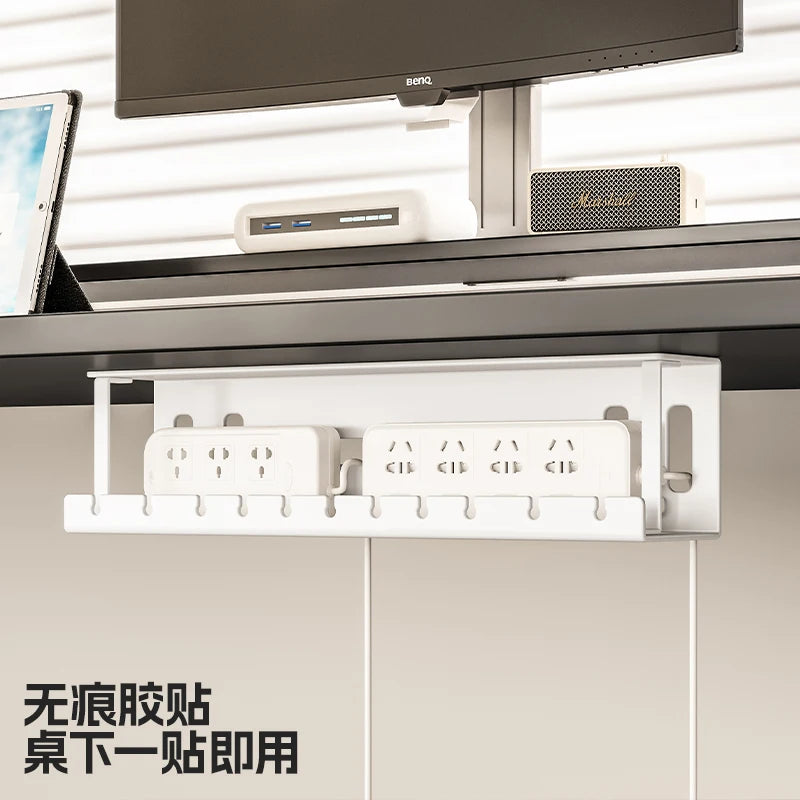 Under Desk Cable Management Tray, Metal Raceway Wires Cable Tidy Organizer Office and Home Cable Tray Use for Standing Desk